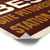 ヴィンテージ旅行のポスターBesancon France ポスター (角)