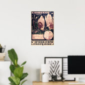 ヴィンテージ旅行のポスターCambodia Angkor Wat Temple ポスター (ホームオフィス)