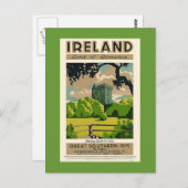 ヴィンテージ旅行のポスターIreland Blarney城 ポストカード (正面/裏面)
