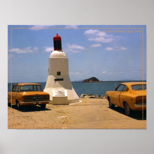 ヴィンテージ旅行はがきオーストラリアのレトロ車 ポスター (正面)