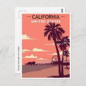 ヴィンテージ旅行はがきカリフォルニア・アメリカ ポストカード (正面/裏面)