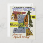 ヴィンテージ旅行はがきサウスダコタUSA ポストカード (正面/裏面)