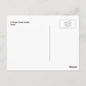 ヴィンテージ旅行はがきテキサス州USA ポストカード (裏面)