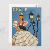 ヴィンテージ旅行はがきポスターSpain ポストカード (正面/裏面)