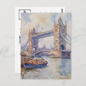 ヴィンテージ旅行はがきロンドン ポストカード (正面/裏面)