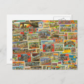 ヴィンテージ旅行はがき空白のはがき ポストカード (正面/裏面)