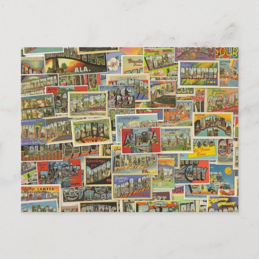 ヴィンテージ旅行はがき空白のはがき ポストカード (正面)