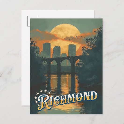 ヴィンテージ旅行はがき – リッチモンド,バージニア ポストカード (正面/裏面)