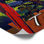 ヴィンテージ旅行は空カリブので飛ぶ ポスター (角)