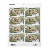 ヴィンテージ旅行をテーマにしたウェディングラベル ラベル (フルシート)