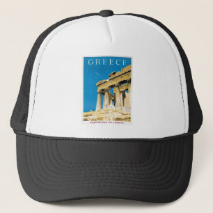 ヴィンテージ旅行アテネギリシャ・パルテノン寺院 キャップ