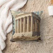 ヴィンテージ旅行アテネギリシャ・パルテノン寺院 クッション (ブランケット)