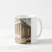 ヴィンテージ旅行アテネギリシャ・パルテノン寺院 コーヒーマグカップ (正面右)