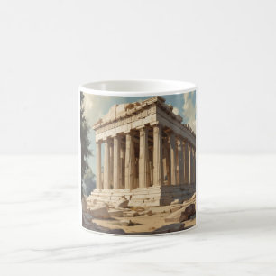 ヴィンテージ旅行アテネギリシャ・パルテノン寺院 コーヒーマグカップ