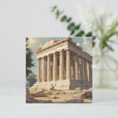 ヴィンテージ旅行アテネギリシャ・パルテノン寺院 シーズンカード (スタンド正面)