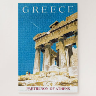 ヴィンテージ旅行アテネギリシャ・パルテノン寺院 ジグソーパズル