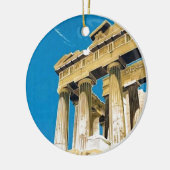 ヴィンテージ旅行アテネギリシャ・パルテノン寺院 セラミックオーナメント (左)