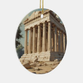 ヴィンテージ旅行アテネギリシャ・パルテノン寺院 セラミックオーナメント (右)