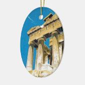 ヴィンテージ旅行アテネギリシャ・パルテノン寺院 セラミックオーナメント (左)