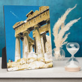 ヴィンテージ旅行アテネギリシャ・パルテノン寺院 フォトプラーク (側面)