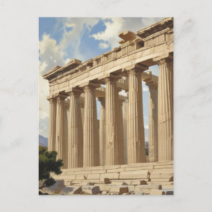 ヴィンテージ旅行アテネギリシャ・パルテノン寺院 ポストカード