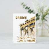 ヴィンテージ旅行アテネギリシャ・パルテノン寺院 ポストカード (スタンド正面)