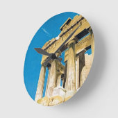 ヴィンテージ旅行アテネギリシャ・パルテノン寺院 ラウンド壁時計 (傾斜)