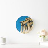 ヴィンテージ旅行アテネギリシャ・パルテノン寺院 ラウンド壁時計 (ホーム)