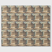 ヴィンテージ旅行アテネギリシャ・パルテノン寺院 ラッピングペーパー (フラット)