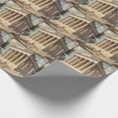 ヴィンテージ旅行アテネギリシャ・パルテノン寺院 ラッピングペーパー (角)