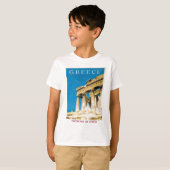 ヴィンテージ旅行アテネギリシャ・パルテノン寺院 Tシャツ (正面フル)