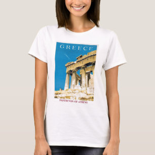 ヴィンテージ旅行アテネギリシャ・パルテノン寺院 Tシャツ