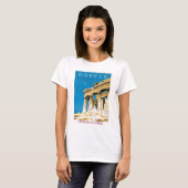 ヴィンテージ旅行アテネギリシャ・パルテノン寺院 Tシャツ (正面フル)