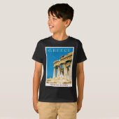 ヴィンテージ旅行アテネギリシャ・パルテノン寺院 Tシャツ (正面フル)