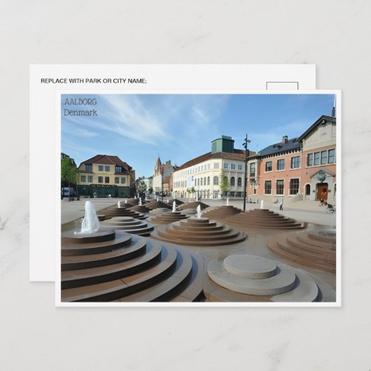 ヴィンテージ旅行アルボルグデンマーク市観光局 ポストカード (正面/裏面)