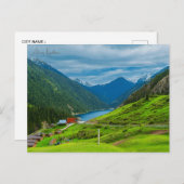 ヴィンテージ旅行アルマティカザフスタンのシティバケーション ポストカード (正面/裏面)