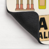 ヴィンテージ旅行イタリア象徴的な国家シンボルレトロ マウスパッド (コーナー)