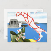 ヴィンテージ旅行イタリア ポストカード (正面/裏面)
