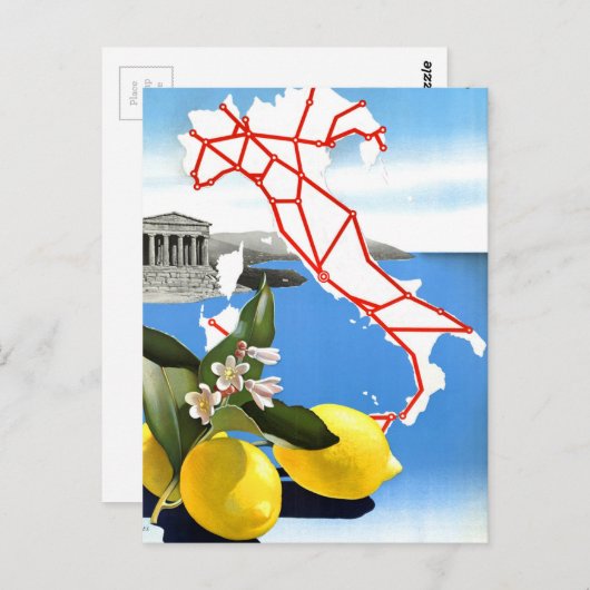 ヴィンテージ旅行イタリア ポストカード (正面/裏面)