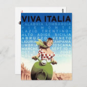 ヴィンテージ旅行イタリア- ポストカード (正面/裏面)