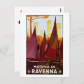 ヴィンテージ旅行イタリア,ラヴェンナ – ポストカード (正面/裏面)