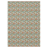 ヴィンテージ旅行エクスプローラーパターン テーブルクロス (正面)