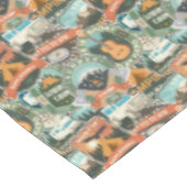 ヴィンテージ旅行エクスプローラーパターン テーブルクロス (アングル)