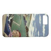 ヴィンテージ旅行エレガント、コンバーチブルカーの女性 Case-Mate iPhoneケース (裏面(横))