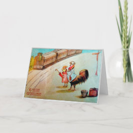 ヴィンテージ旅行オスターイースターグリーティングカード シーズンカード