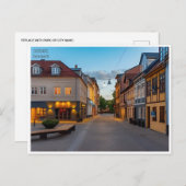 ヴィンテージ旅行オーデンセスデンマークの都会住宅 ポストカード (正面/裏面)