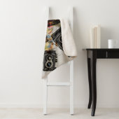 ヴィンテージ旅行カメラパターン シェルパブランケット (インサイチュ)