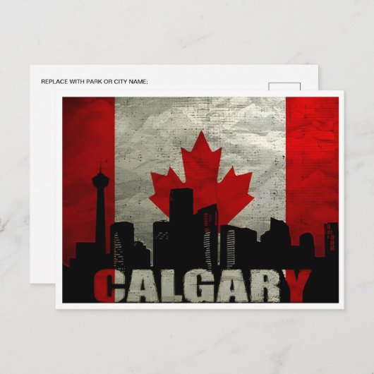ヴィンテージ旅行カルガリーAlbertaカナダエドモントン ポストカード (正面/裏面)