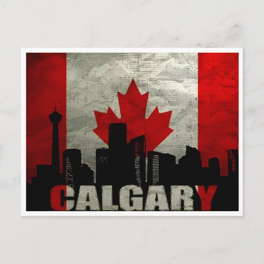 ヴィンテージ旅行カルガリーAlbertaカナダエドモントン ポストカード (正面)