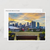 ヴィンテージ旅行カルガリーAlbertaカナダエドモントン ポストカード (正面/裏面)